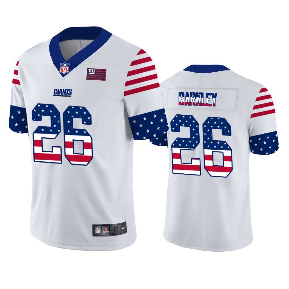 Nike Giants 26 Saquon Barkley White USA Flag Fashion Limited Jersey Dyin,We sell and wholesale Nike Giants 26 Saquon Barkley White USA Flag Fashion Limited Jersey Dyin on line form chian!